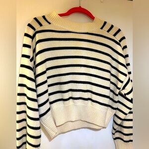 Crew neck knit striped sweater from a local NYC boutique. Size S.